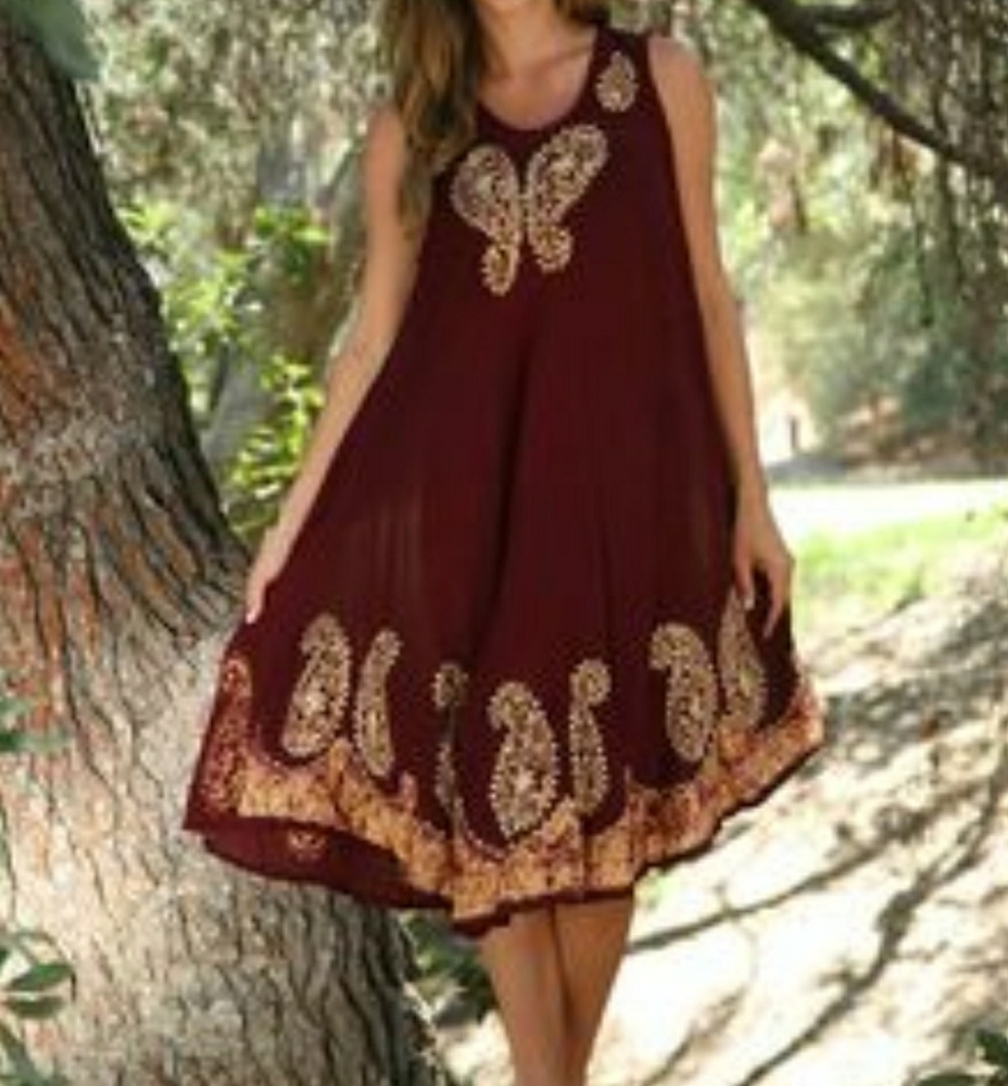 🌻Dark brown boho dress🌻